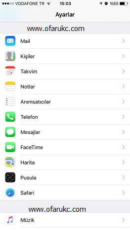 IOSMenü